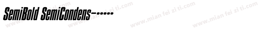 SemiBold SemiCondens字体转换